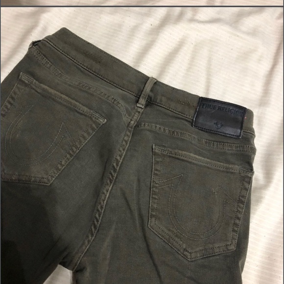 True religion army green skinny jeans - Picture 2 of 2